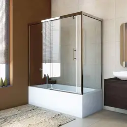 Bathtub With Glass Curtain Photo