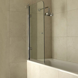 Bathtub with glass curtain photo