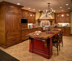 Wood style kitchens photo