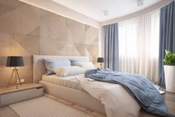 Bedroom interior in soft colors