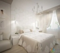 Bedroom interior in soft colors
