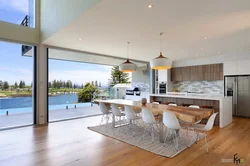 Kitchen photo with panoramic photos