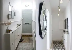Narrow corridor in Khrushchev apartment photo