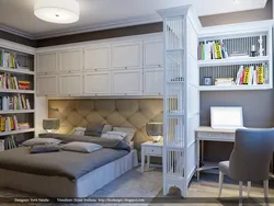 Bedroom design with work area