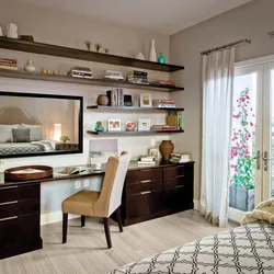 Bedroom design with work area