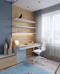 Bedroom design with work area