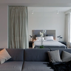 Zoning A Room With Curtains Photo Ideas For The Bedroom And Living Room