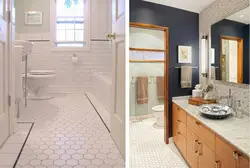 Floor tile design toilet bath
