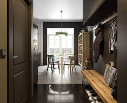 Photo of brown floor in the hallway