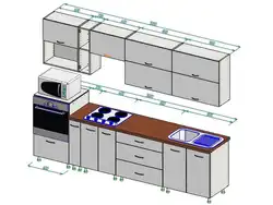 Kitchen design length 4 by 2