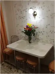 Столы в маленькую кухню в хрущевке фото