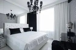 White Wallpaper In The Bedroom Photo