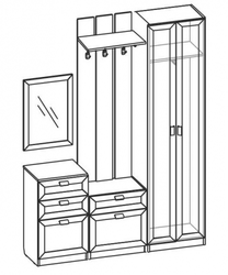 Koridor diagrammasi foto dizayni