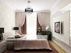 Two windows in the bedroom on different walls photo in Khrushchev