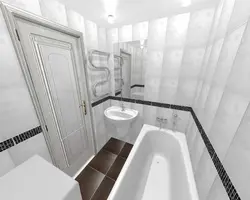 Bathroom design in a panel house