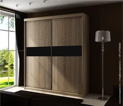 Bedroom wardrobe wenge color photo