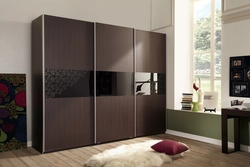 Bedroom wardrobe wenge color photo