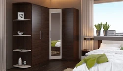 Bedroom wardrobe wenge color photo