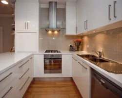 Shaped kitchens for a small kitchen photo
