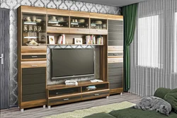 Wall in the living room by Lera photo