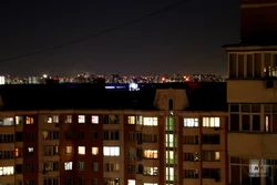 Ночное фото из окна квартиры