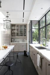 Kitchen on the loggia interior design photo