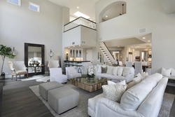 Interior of a large living room at home