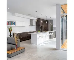 Apartment design in modern style floors