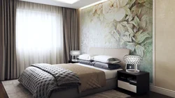 Combine Modern Wallpaper For The Bedroom Photo