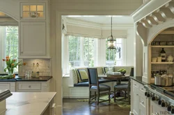 Photo kitchen living room in a house with a window