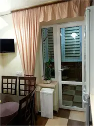 How To Decorate A Balcony Door In The Kitchen Photo