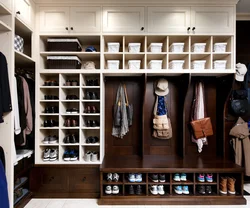 Storage system in the hallway photo