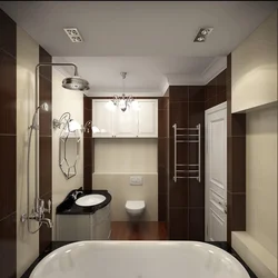 Panel house bathtub design photo in the apartment