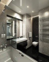 Panel house bathtub design photo in the apartment