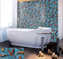 How to cover a bathtub photo