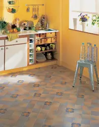 Лінолеўм на кухню дызайн