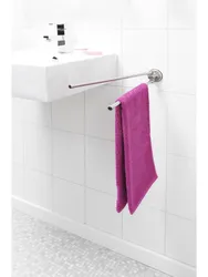 Bathroom towel holders in the interior