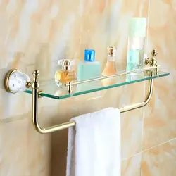 Bathroom towel holders in the interior
