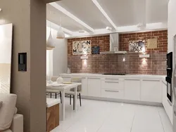 Белая Кухня В Интерьере Лофт
