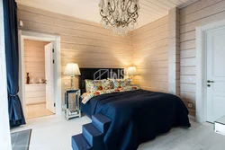 Painting A Bedroom In A Wooden House Photo