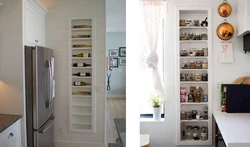 Niche cabinet in the kitchen photo