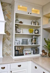 Niche cabinet in the kitchen photo