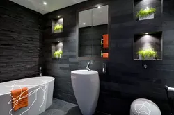 Interior design of bath and toilet in modern style