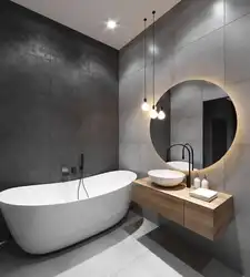 Заманауи стильде ванна мен дәретхананың интерьер дизайны