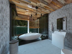 Concrete bathroom design