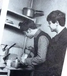 Photo Of The Beatles In The Kitchen