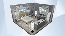 Bedroom sims design