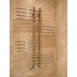 Heated Towel Rail Photo In The Bathroom In The Apartment