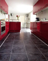 Photo of kitchen floors linoleum