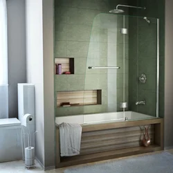 Bathroom Bathtub With Glass Photo